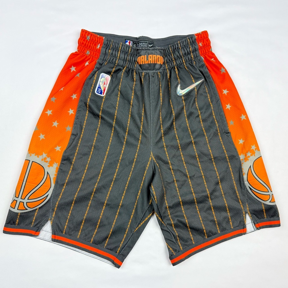 Nike Orlando Magic Mens City Edition Shorts Small 75th Anniversary Striped A8